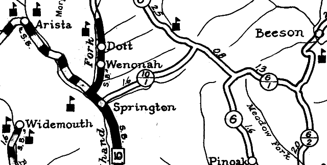 WV SRC circa-1935 map