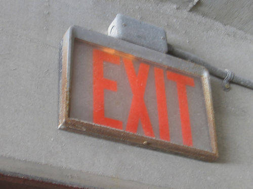[Exit sign - Milwaukee, Wisconsin]