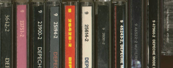 [Catalogue numbers on Depeche Mode CDs]