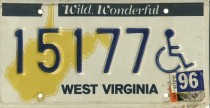 West Virginia license plate 15177