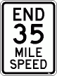 [End 35 Mile Speed]