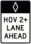 [HOV Lane Ahead]