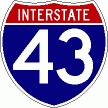 [Interstate highway 43]