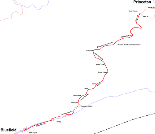 [Streetcar map]